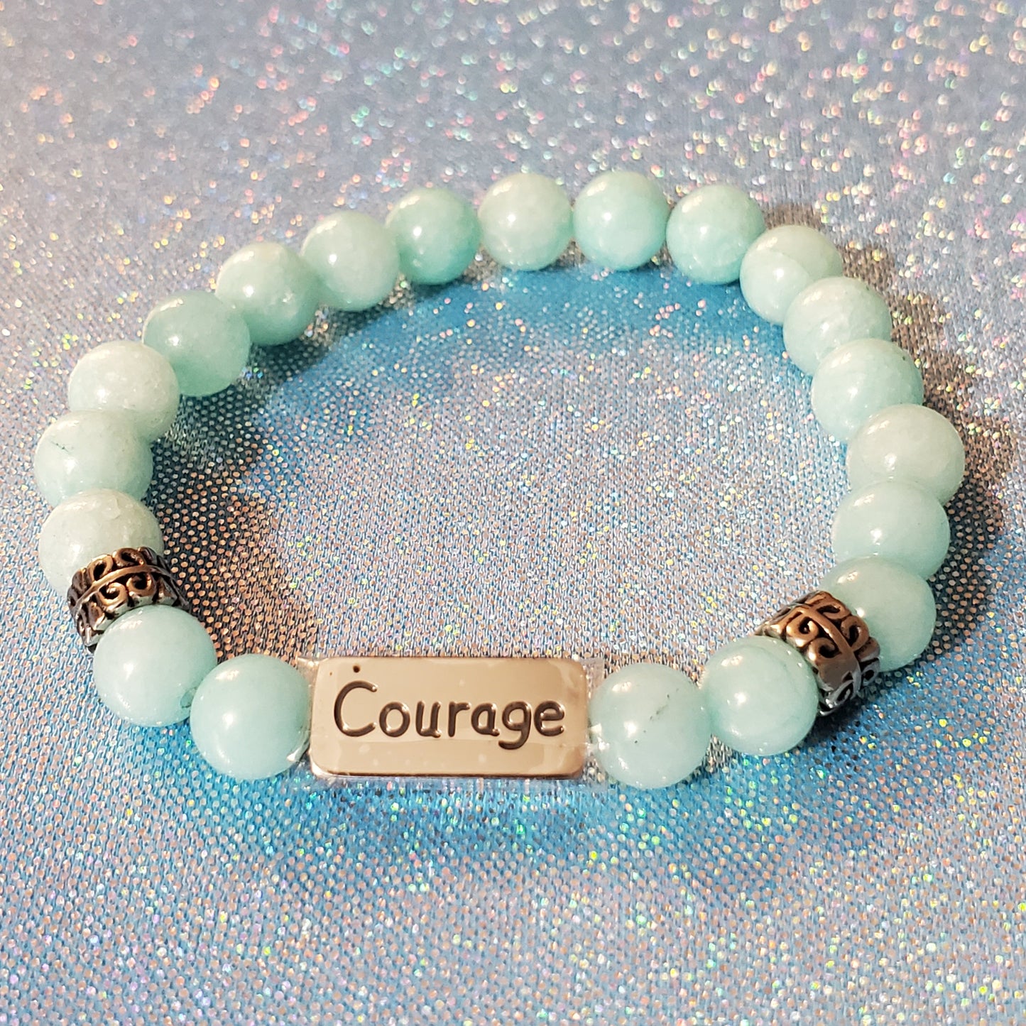 Set of 2 Russian Amazonite Beads Bracelet - WHIMSICALIA