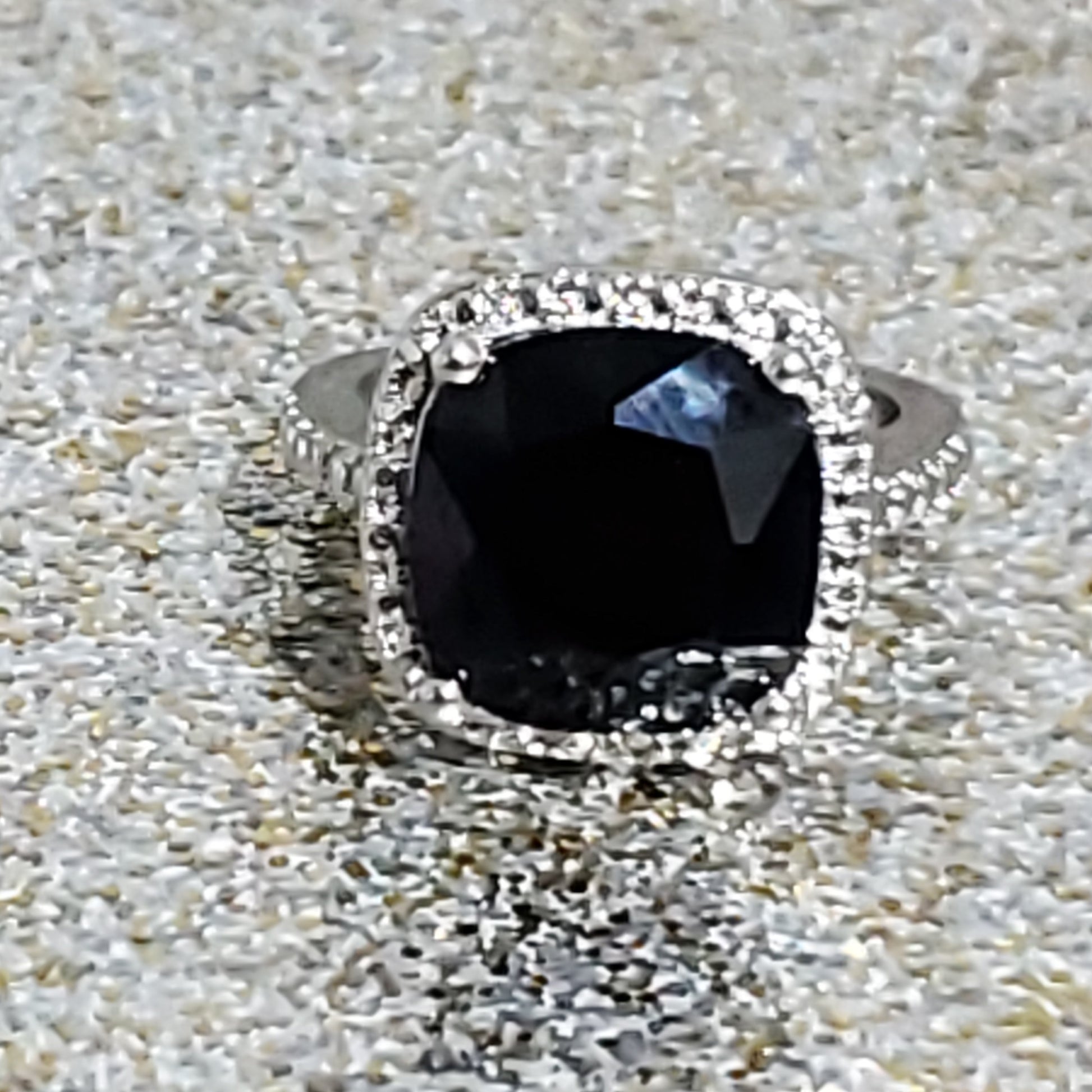 Silver Sapphire Ring Size 6 - WHIMSICALIA