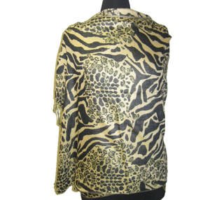 Yellow Animal Shawl - WHIMSICALIA