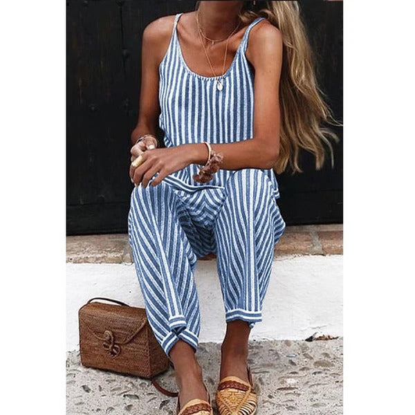 Spring casual street style jumpsuit