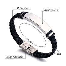 Load image into Gallery viewer, Personalized Jewelry Custom Bracelet for Women Men PU Leather Bracelet
