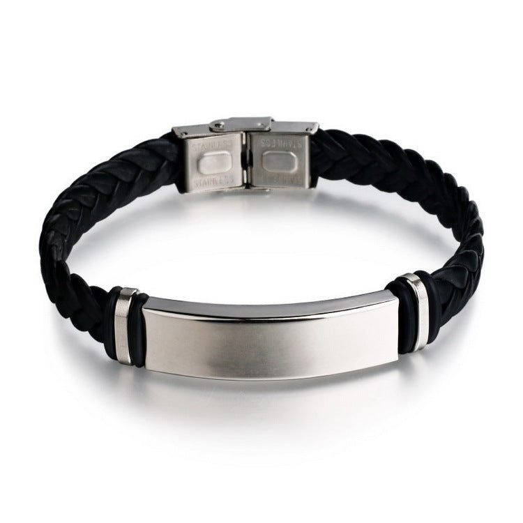 Personalized Jewelry Custom Bracelet for Women Men PU Leather Bracelet