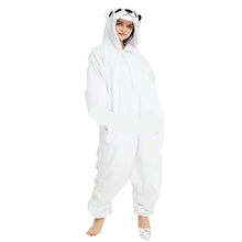 Load image into Gallery viewer, Brown Bear Polar Fleece Cartoon One-piece Animal Pajamas
