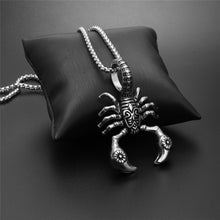 Load image into Gallery viewer, Scorpion Pendant Necklace 316L Stainless Steel Men Chain Necklace Fashion Men Jewelry
