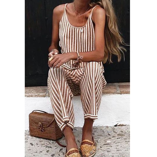 Spring casual street style jumpsuit