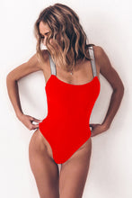 Load image into Gallery viewer, Bikini Solid Color One-piece Swimsuit Women Swimsuit
