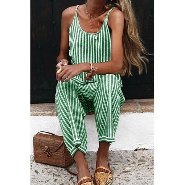 Spring casual street style jumpsuit