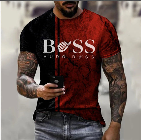 Men's Printed Fashion Fashion Short Sleeve Casual