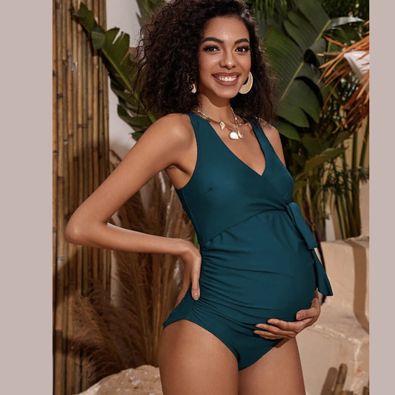 One Piece Maternity Conservative Swimsuit