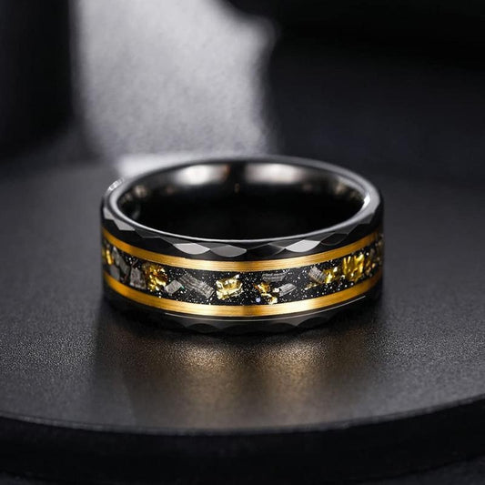 Irregular Gravel Niche Men Jewelry Ring