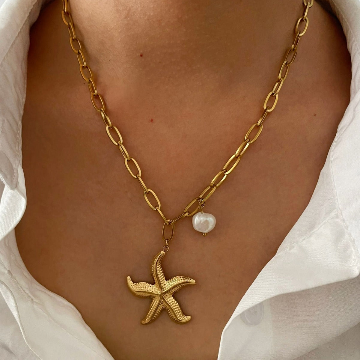 Ocean Wind Series Starfish Pendant