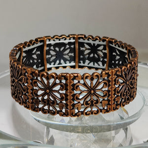 Tribal Navajo Stretch Vintage Crystal Leather Bracelets