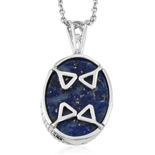 Load image into Gallery viewer, KARIS Lapis Lazuli Mermaid Pendant Necklace 20 Inches
