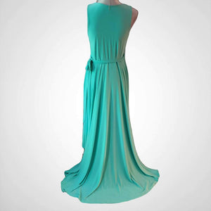 Mint Green Sleeveless High Low Women's Wrap Dress Size Medium