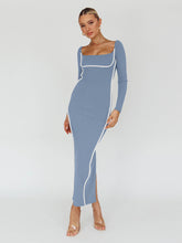 Load image into Gallery viewer, Women&#39;s Fashion Temperament Color Matching Dress
