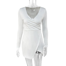 Load image into Gallery viewer, European And American Irregular Slit Sheath Dress
