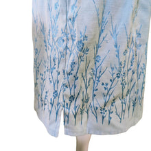 Load image into Gallery viewer, Pale Blue Sleeveless Embroidered Sheath Dress Size Large
