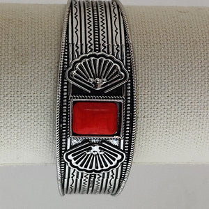 Tribal Navajo Stretch Vintage Crystal Leather Bracelets