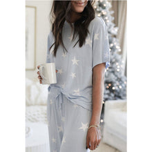 Load image into Gallery viewer, Women&#39;s Printed Short Sleeve Two Piece Loungewear
