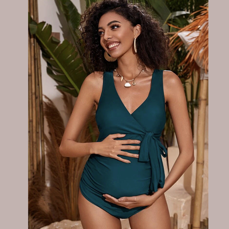 One Piece Maternity Conservative Swimsuit