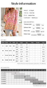 European And American Printed Autumn And Winter Vacation Casual Shirt