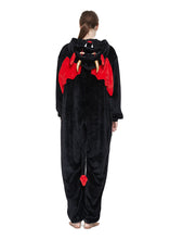 Load image into Gallery viewer, Adult Kigurumi Devil Onesies Flannel Cute Animal Pajamas Sets Kids Winter Demon Nightie Pyjamas Sleepwear Homewear
