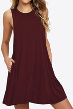 Load image into Gallery viewer, Full Size Round Neck Sleeveless Dress with Pockets
