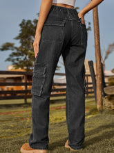 Load image into Gallery viewer, Straight Leg Cargo Jeans
