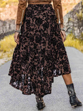 Load image into Gallery viewer, Printed Ruffled Midi Skirt

