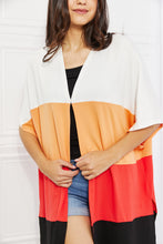 Load image into Gallery viewer, Culture Code Full Size Color Block Short Sleeve Cardigan
