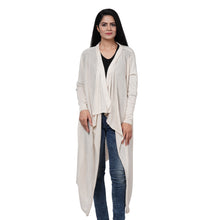 Load image into Gallery viewer, 100% Cotton Knit Long Sleeve Waterfall Cardigan
