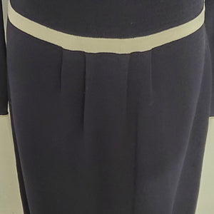Talbots Petite Long Sleeve Navy Dress Size Small