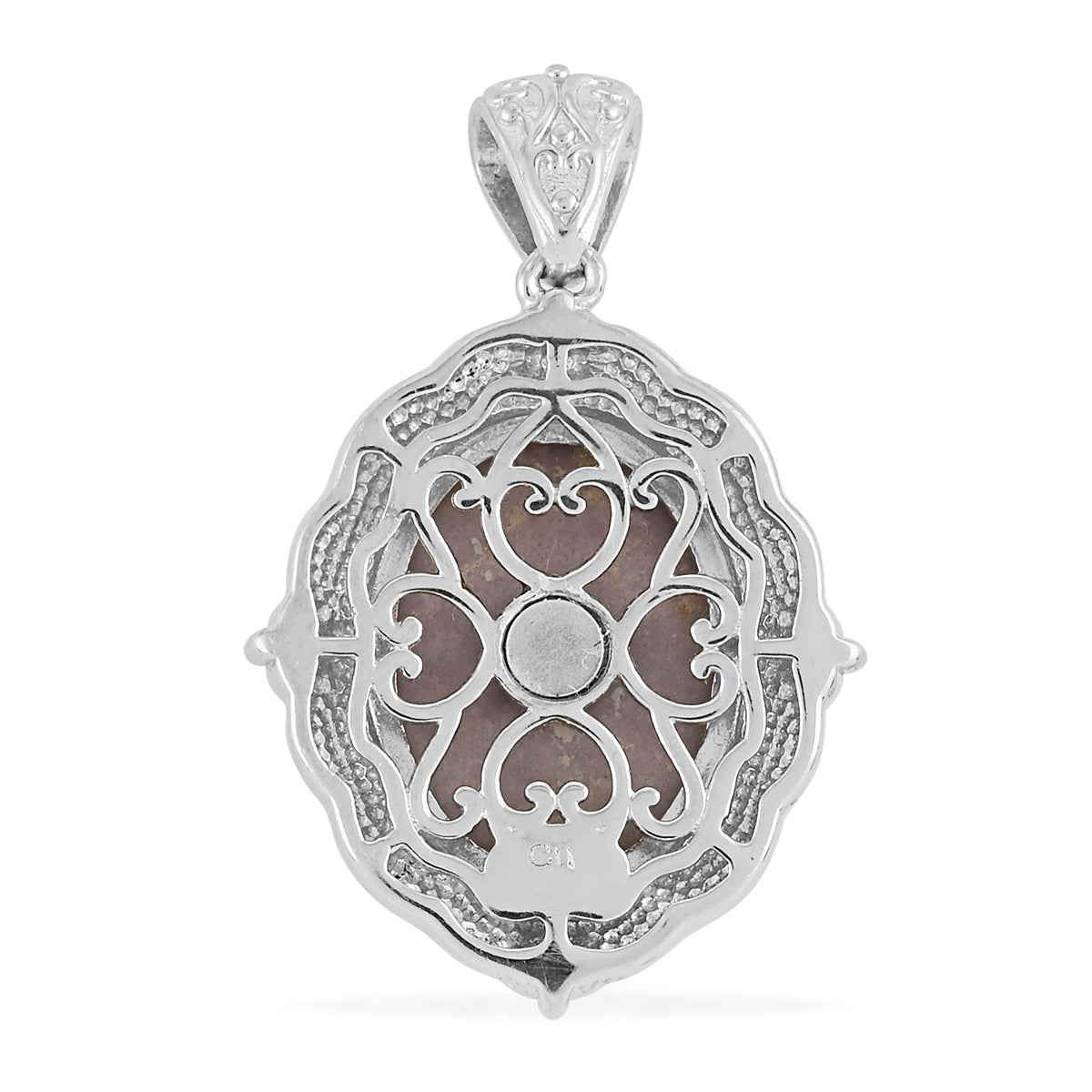 Phosphosiderite Fancy Pendant in Platinum