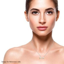 Load image into Gallery viewer, KARIS Diamond Accent Fancy Necklace 18 Inches ION Plated 18K YG
