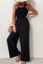 Load image into Gallery viewer, Smocked Sleeveless Wide Leg Jumpsuit with Pockets
