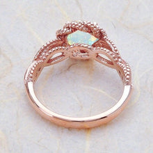 Load image into Gallery viewer, Rose Gold Opal Ring Size 7, 8
