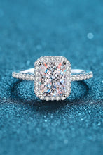 Load image into Gallery viewer, 2 Carat Moissanite 925 Sterling Silver Halo Ring

