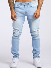 Load image into Gallery viewer, ROMWE Guys Cotton Washed Jeans
