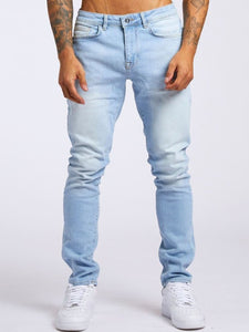 ROMWE Guys Cotton Washed Jeans