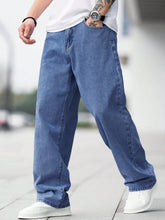 Load image into Gallery viewer, Manfinity Hypemode Men Cotton Slant Pocket Loose Fit Jeans
