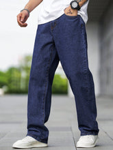 Load image into Gallery viewer, Manfinity Hypemode Men Cotton Slant Pocket Loose Fit Jeans
