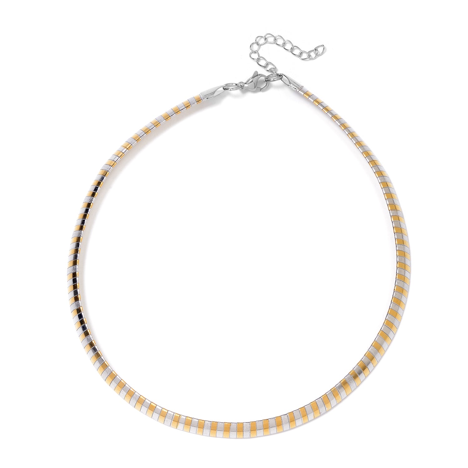 Omega Necklace 16 Inch in ION Plated Yellow Gold