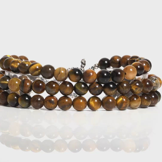 Spiritual Tiger's Eye 3 Strand Bracelet