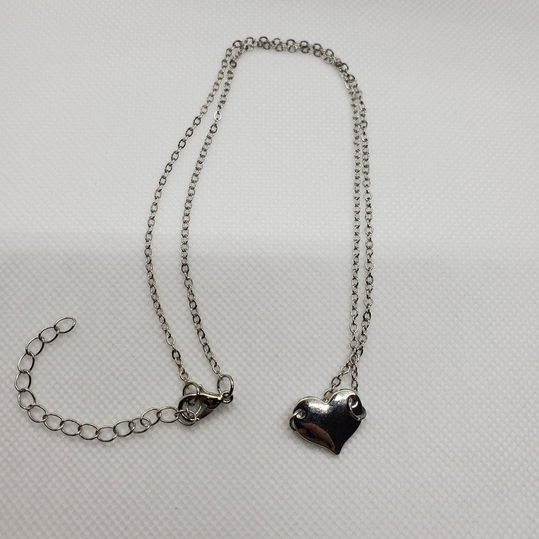 Simple Silver Heart Necklace