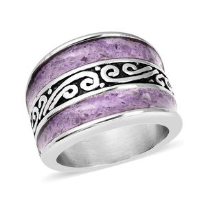 Amethyst Broad Shank Ring