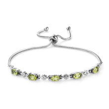 Load image into Gallery viewer, Bolo Bracelet - Peridot Bolo  2.65 ctw
