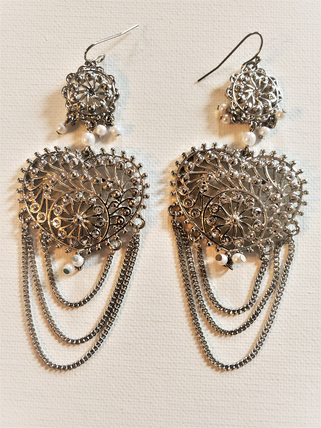 Pretty Ornate Drape Earrings