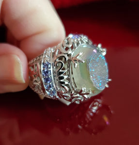 Gorgeous Drusy Ring in Sterling Silver