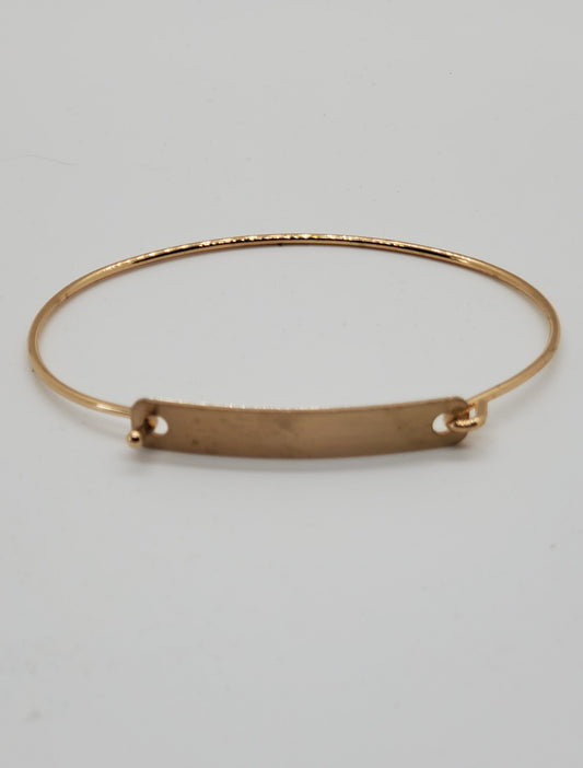 Handmade Engravable Bangle Bracelet