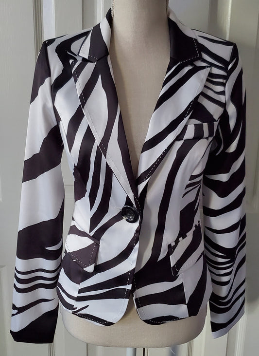 Zebra Print Ladies Jacket